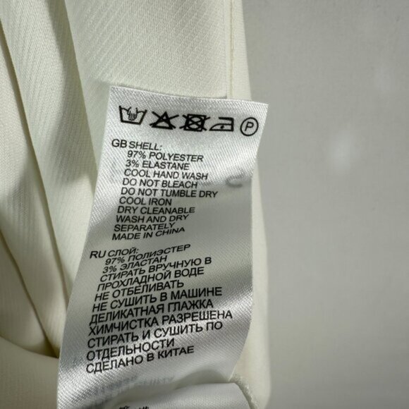 Reiss Piper Halter Neck Wrap Midi Hollow Back Midi Dress White EU 42/ US 10 - Picture 8 of 11